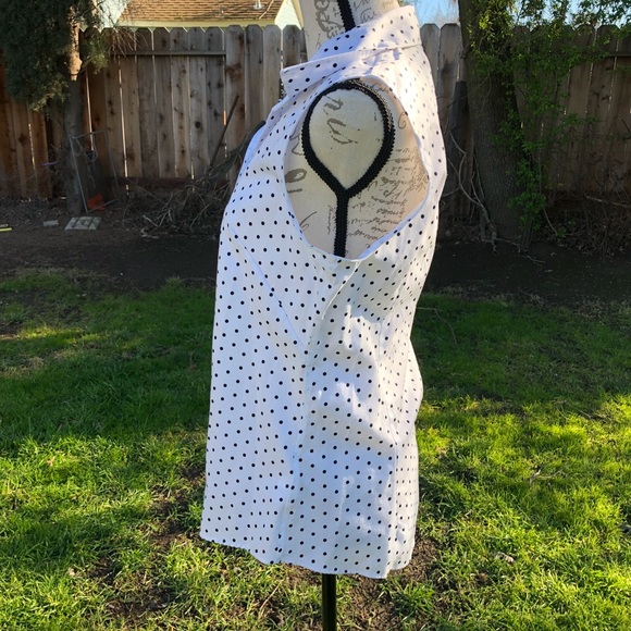 Banana Republic BlackWhite poka-dot Button Shirt - Picture 4 of 5